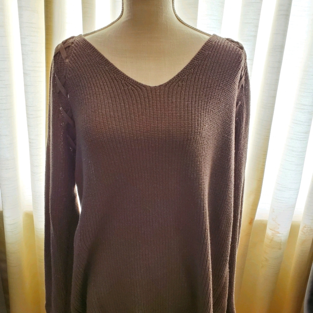a.n.a deep dusty mauve sweater